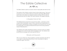 Tablet Screenshot of ediblecollective.com